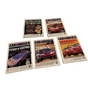 CAR and DRIVER Magazines (5) 1994 (Jan, Feb) 1995 (Jan, Feb, Dec) GT90 Viper